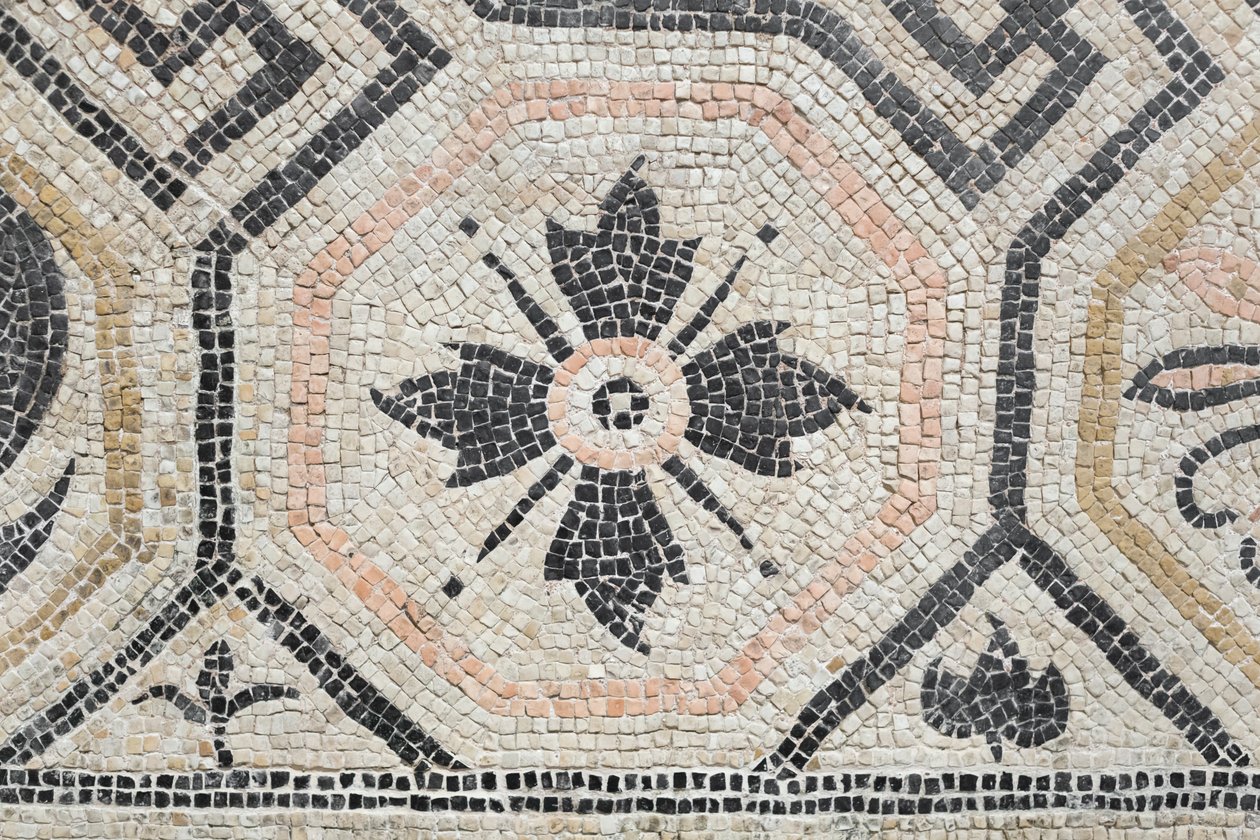 Motif géométrique de la domus de la Via san Rocchino, IIe siècle après J.-C. - Roman