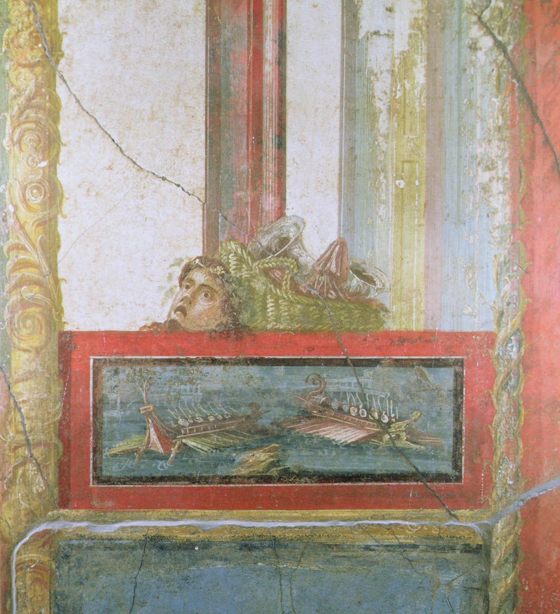 Scène navale, Pompéi, Italie - Roman