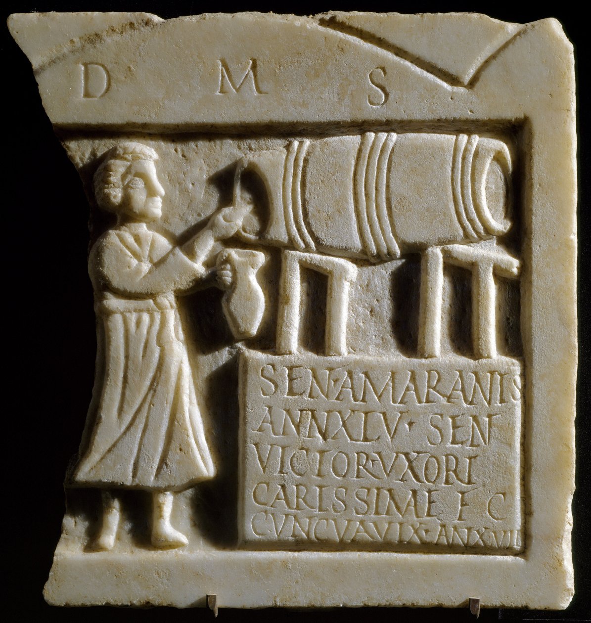 Relief Dépeignant une Scène de Taverne - Roman