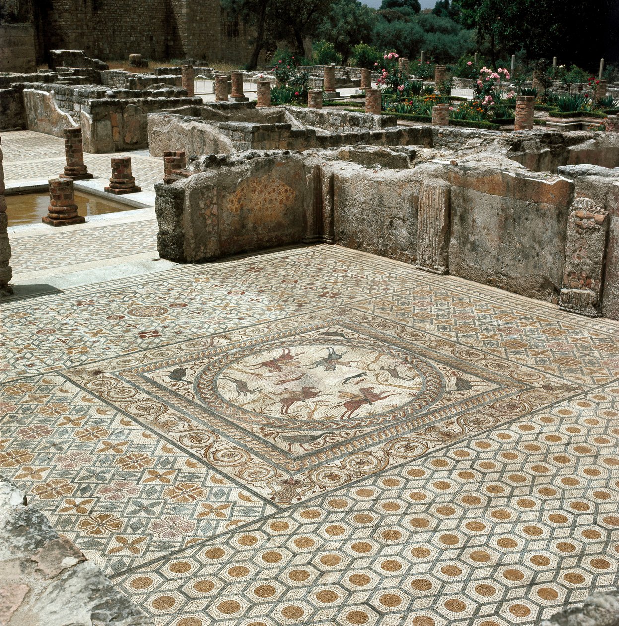 Vestiges des mosaïques de la ville romaine - Roman
