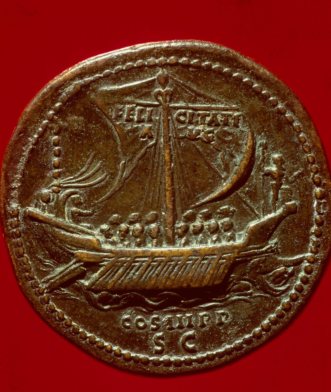 Art romain : pièce de monnaie de l