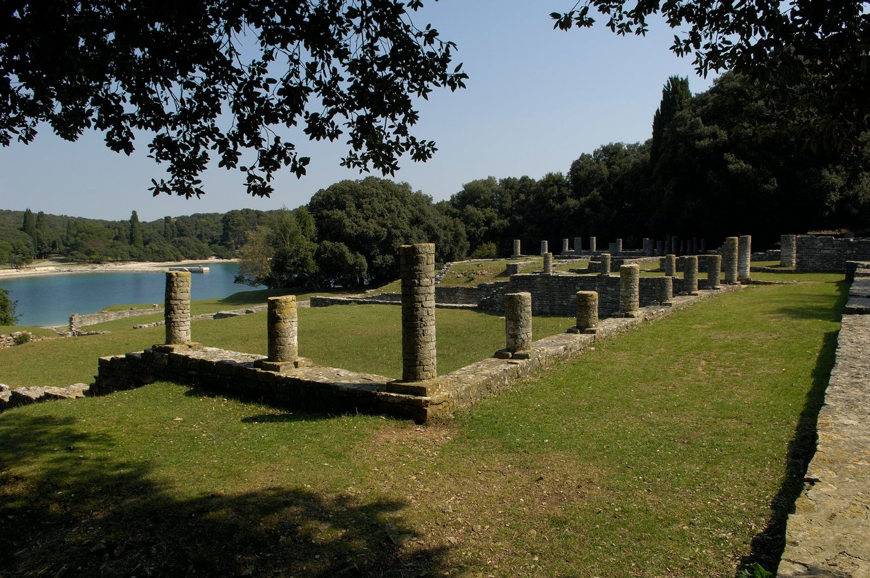 La villa romaine dans la baie de Verige, Brijuni, Croatie - Roman