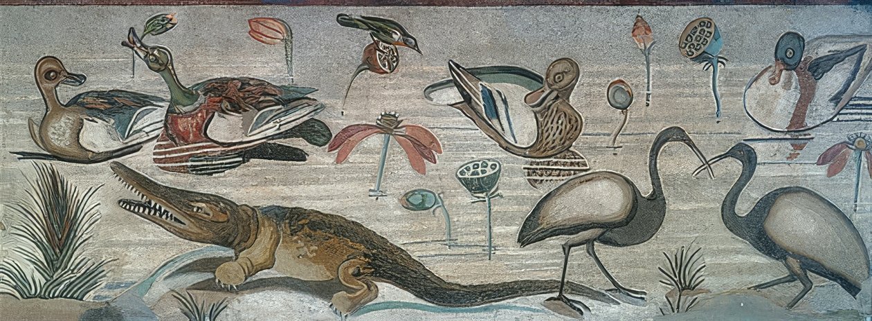 Animaux dans le Nil, de la Maison du Faune, Pompéi - Roman