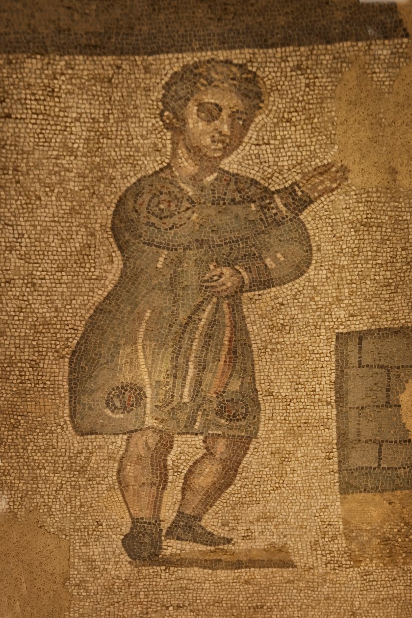 Salle à deux absides, mosaïque de sol, Villa Romana del Casale, Piazza Armerina, Sicile, Italie - Roman