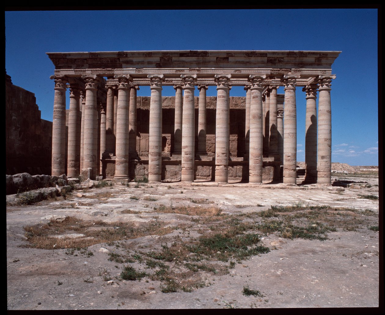 Vue du temple romain - Roman
