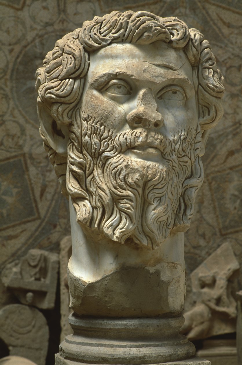 Buste de Septime Sévère (145-211), Haute Période Impériale (27 av. J.-C.-395 apr. J.-C.) - Roman Imperial Period