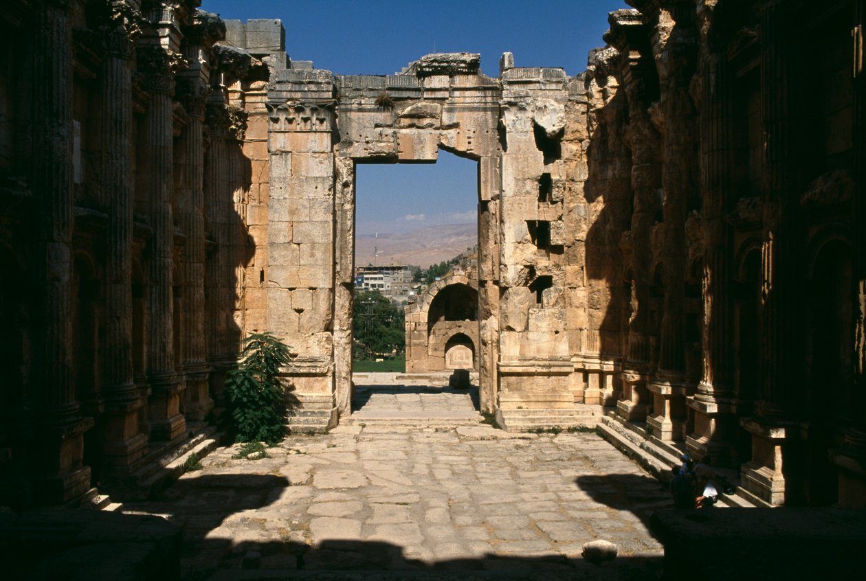 Temple de Bacchus, détail, vue de l
