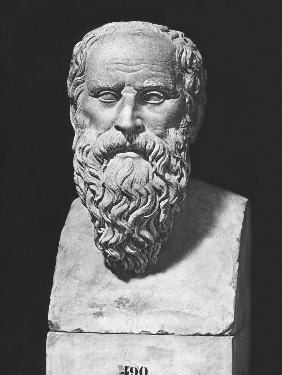 Buste de Diogène (marbre) - Roman Roman