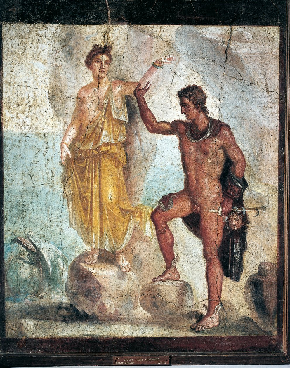 Fresque représentant Persée et Andromède d