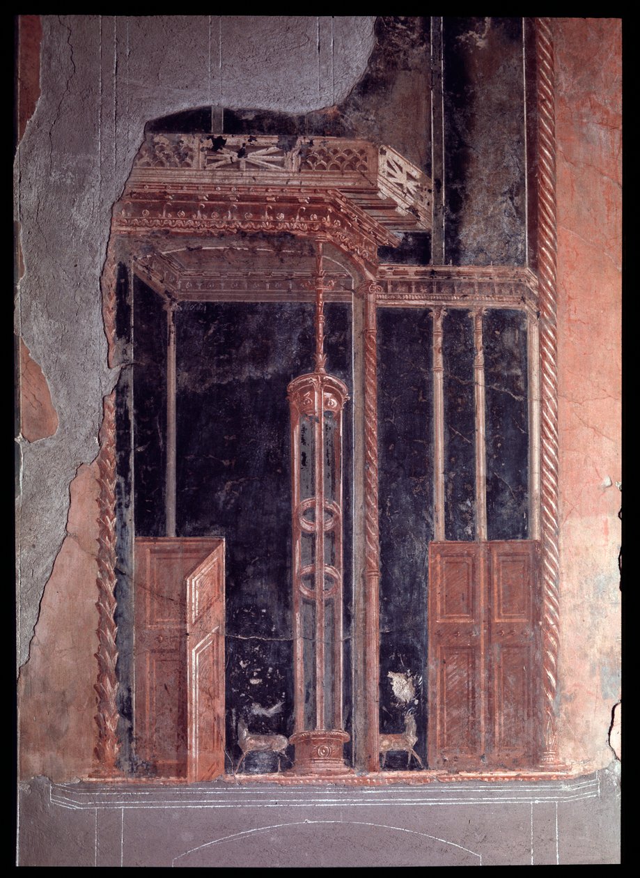 Fresque du triclinium de la casa dei cervi, 5ème siècle avant J.-C. - 1er siècle après J.-C. - Roman Roman