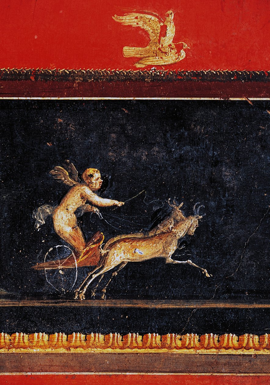 Frise avec cupidon, Maison des Vettii, Pompéi (Liste du patrimoine mondial de l