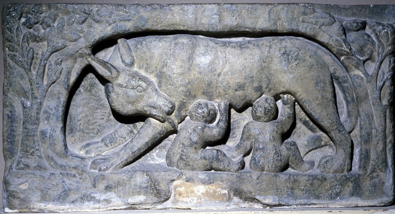 Relief en calcaire de Lupercal (nom d