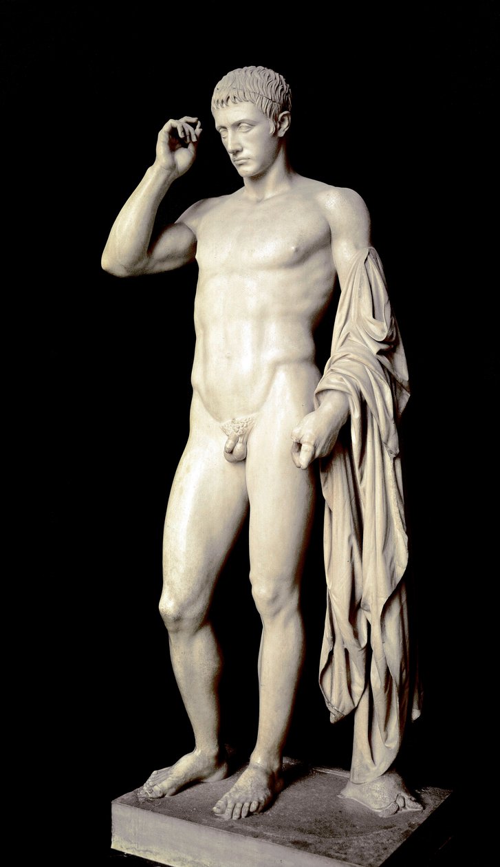 Art romain : sculpture en marbre de Marcus Claudius Marcellus (42-23 av. J.-C.), neveu d