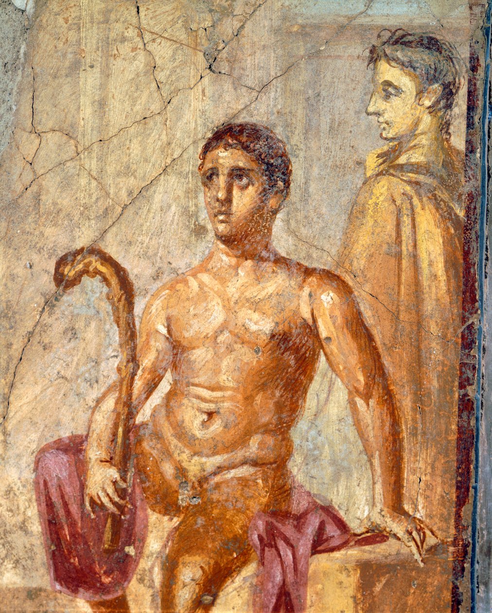 Séléné et Endymion, fresque de la Maison du Centenaire, Pompéi, Campanie, Civilisation Romaine - Roman Roman