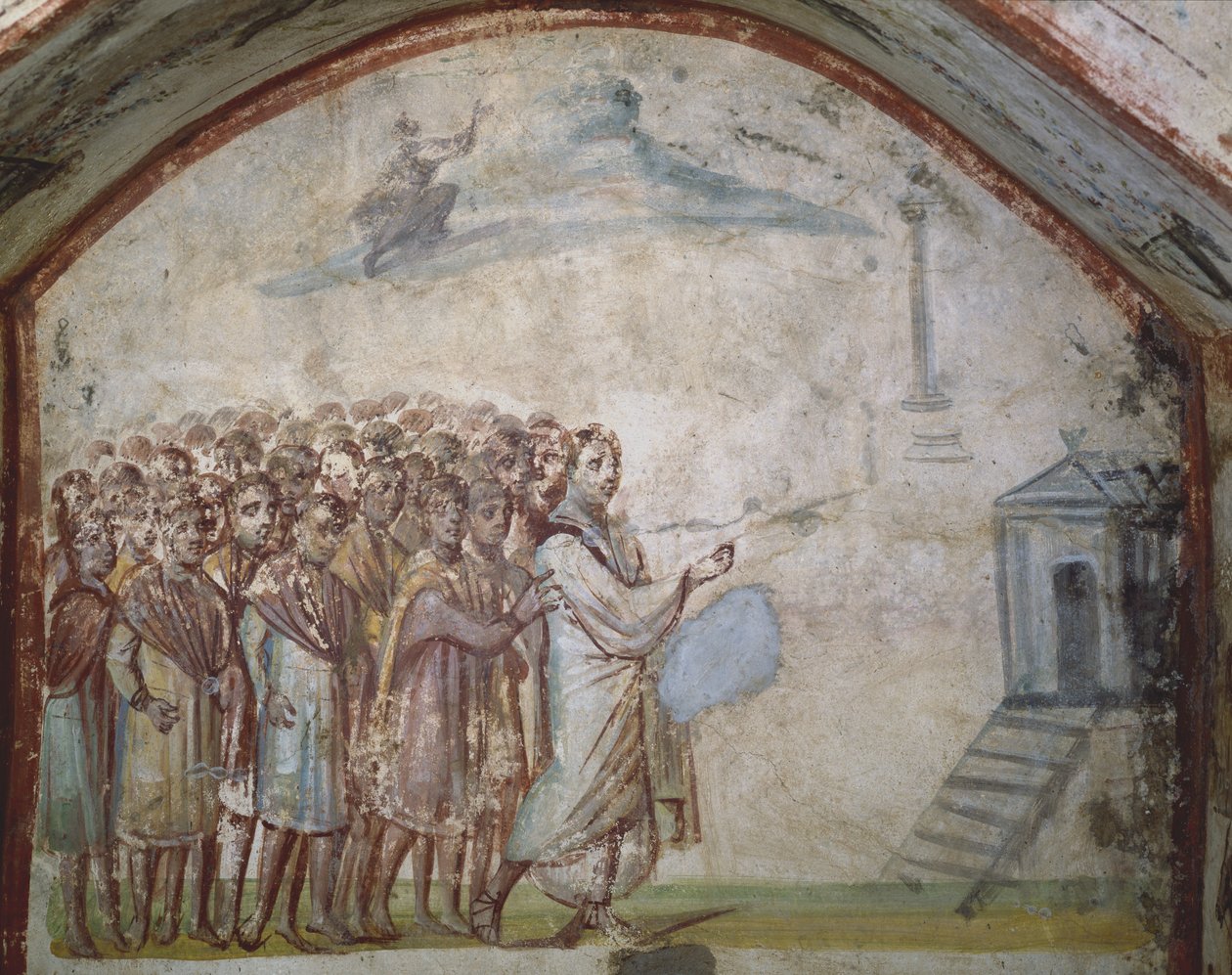 La résurrection de Lazare, catacombes de la Via Latina, Rome - Roman Roman