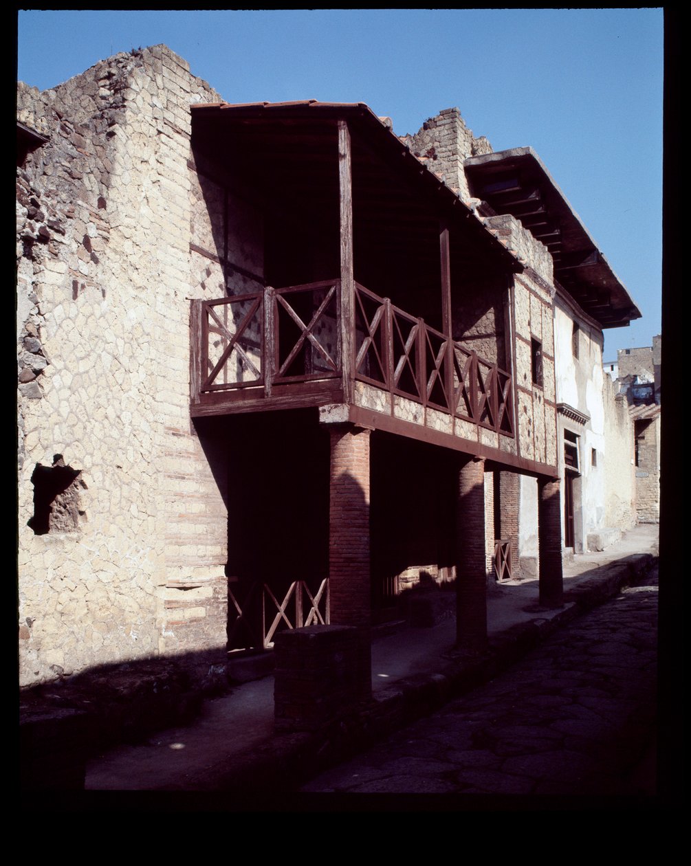 Vue de la maison appelée casa a Graticcio, Ve siècle av. J.-C.-Ier siècle ap. J.-C. - Roman Roman