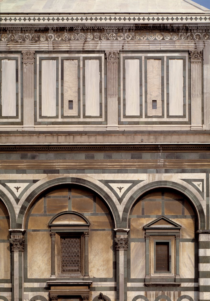 Vue extérieure du Baptistère Saint-Jean-Baptiste (Baptistère de Florence) - Romanesque