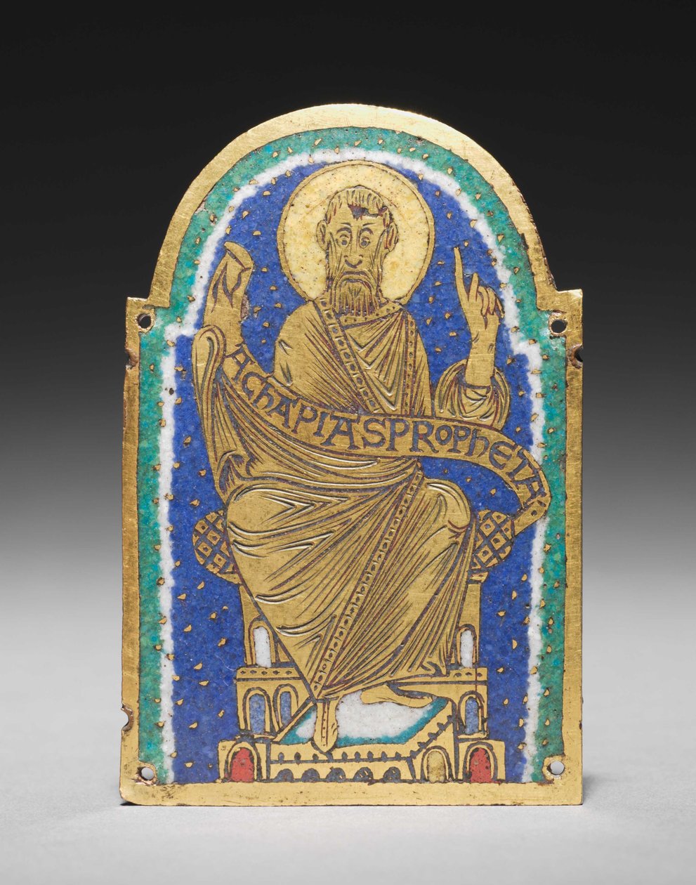 Plaque : Prophète assis d