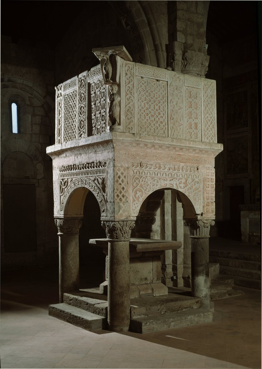 Art roman : chaire de l