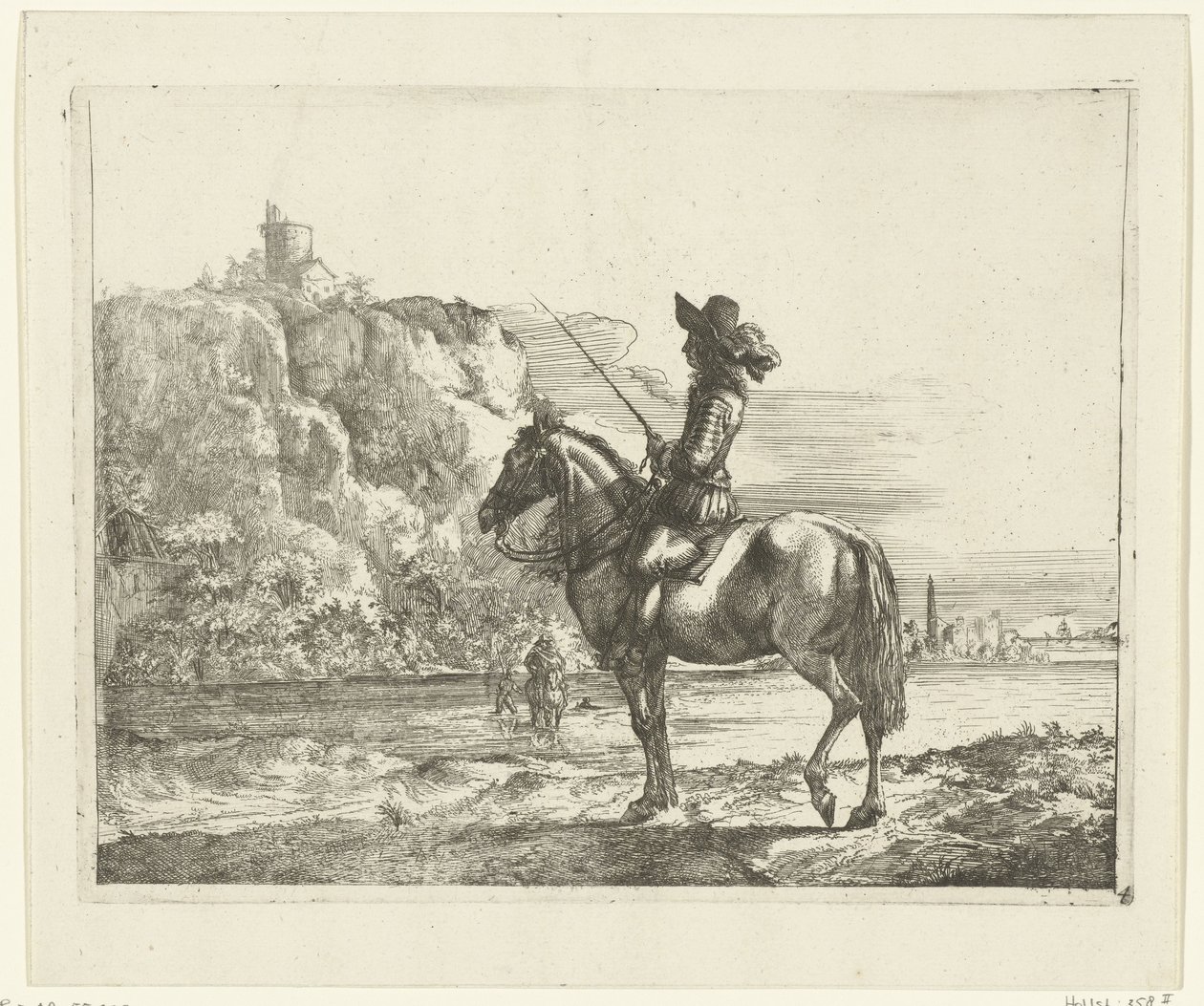 Cavalier près d
