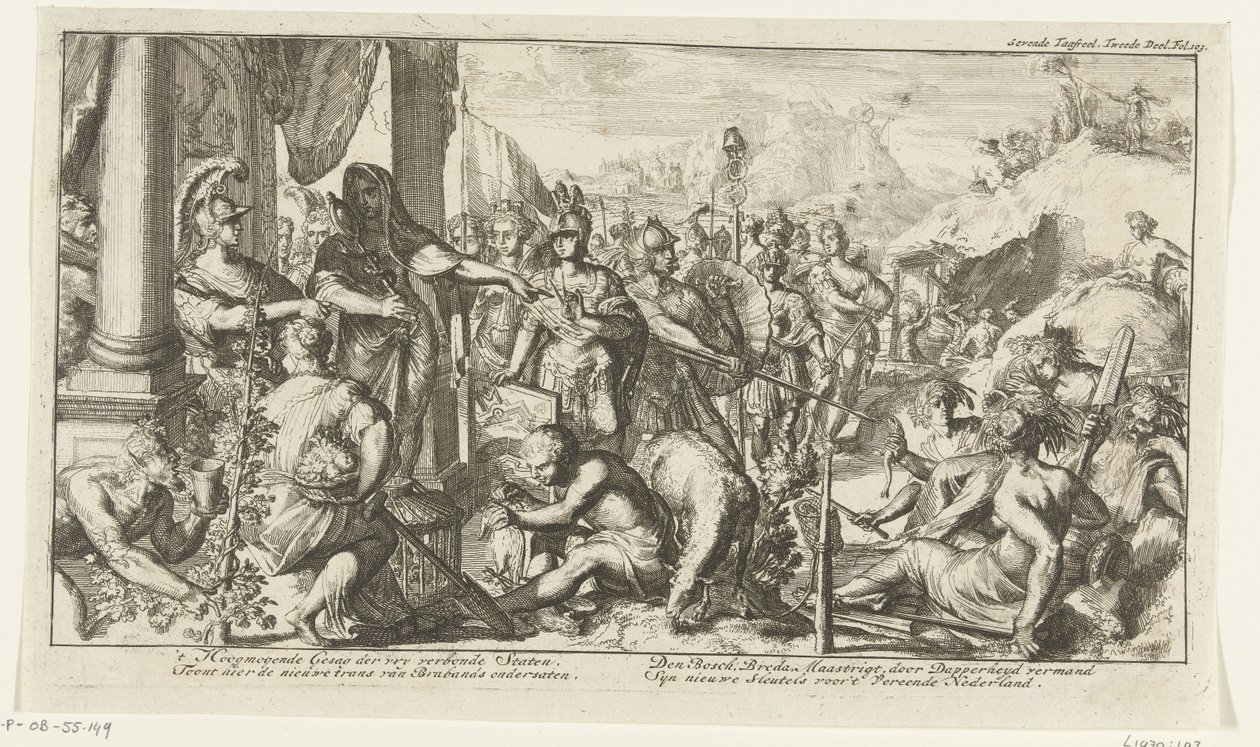 Allégorie des acquisitions en Brabant - Romeyn de Hooghe