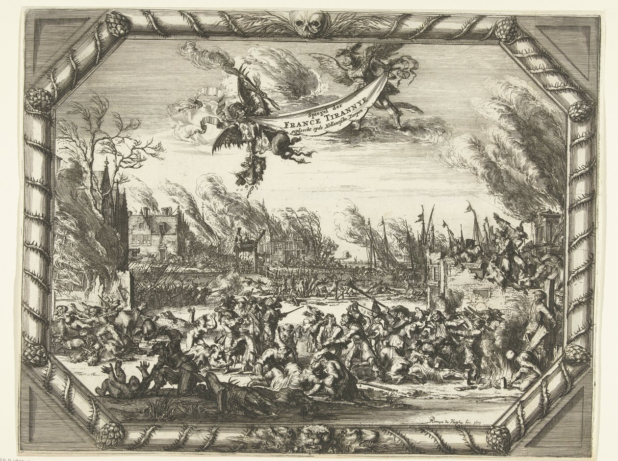 Atrocités françaises à Bodegraven et Zwammerdam, 1672 - Romeyn de Hooghe