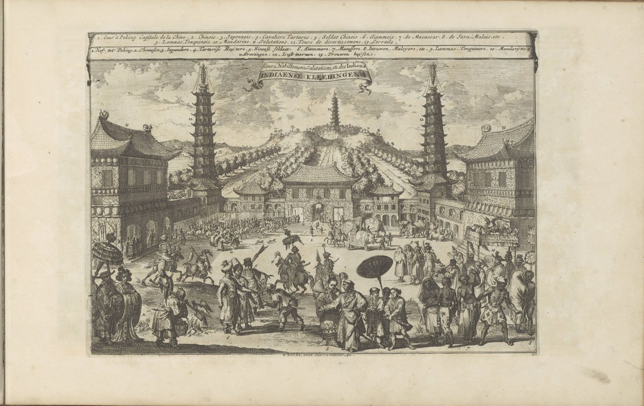 Cour à Pékin - Romeyn de Hooghe