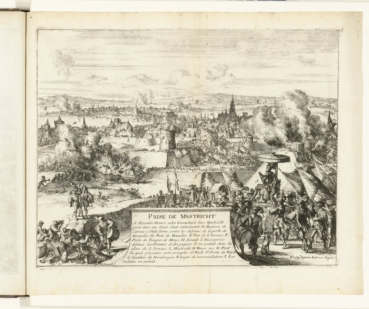 Prise de Maastricht par le duc de Parme, 1579 - Romeyn de Hooghe