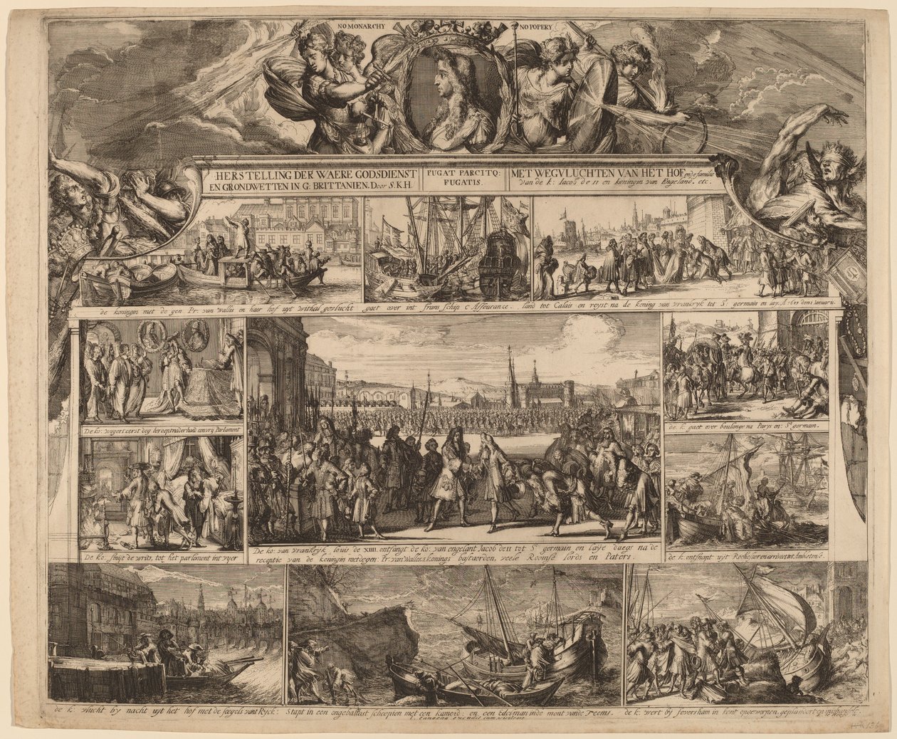 Pas de monarchie, pas de papauté - Romeyn de Hooghe