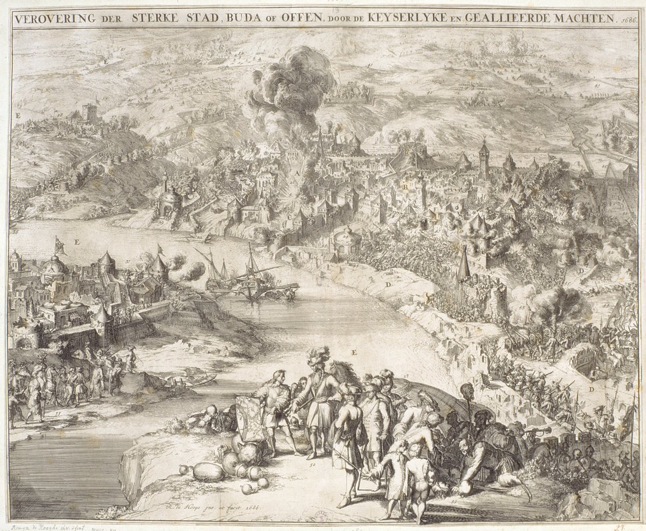 Le siège de Buda en 1541, 1686 - Romeyn de Hooghe