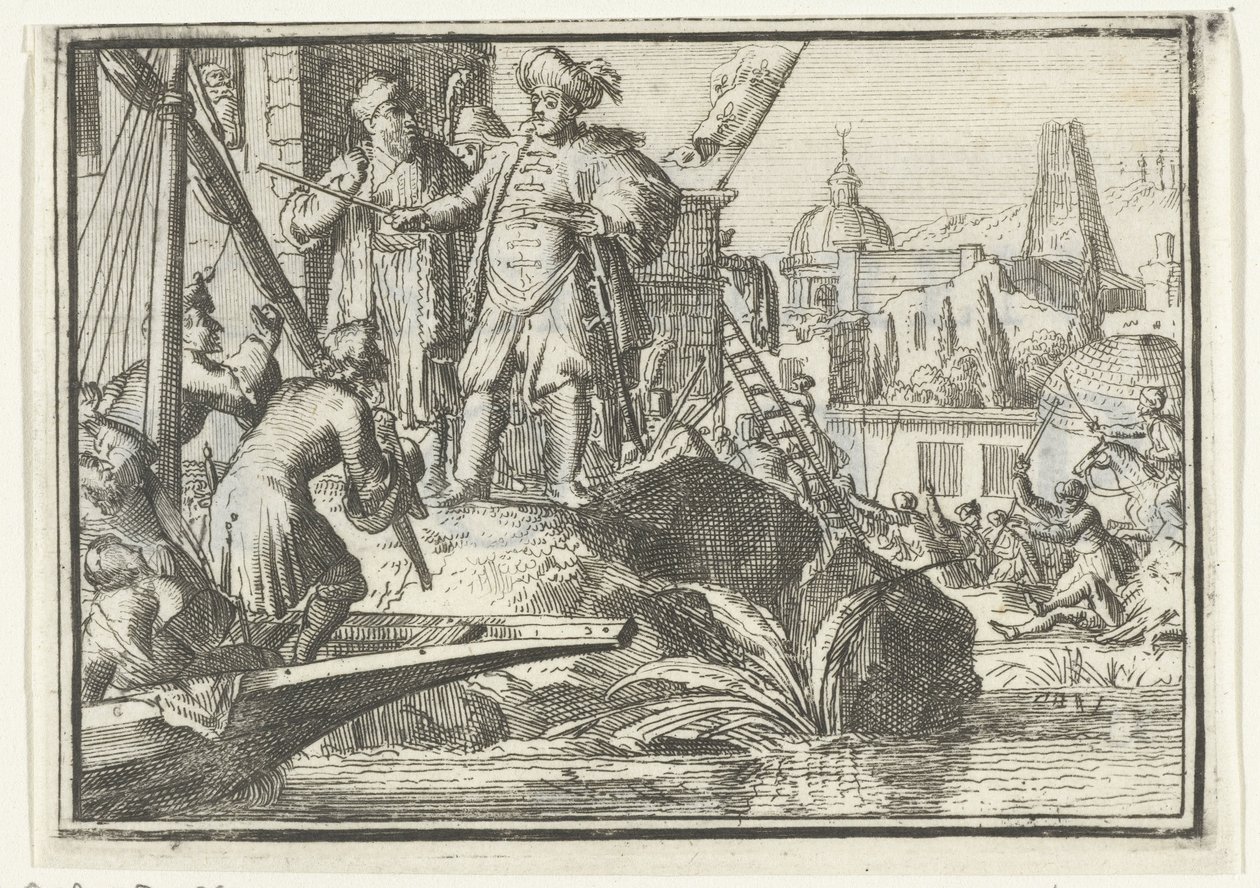 Page de titre pour le pamphlet : De Geschooren Hoop, 1702 - Romeyn de Hooghe