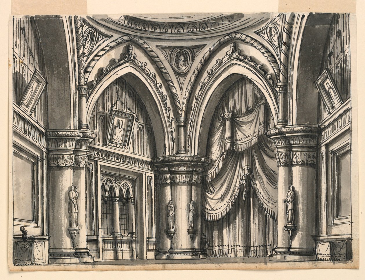 Décor de scène, intérieur d
