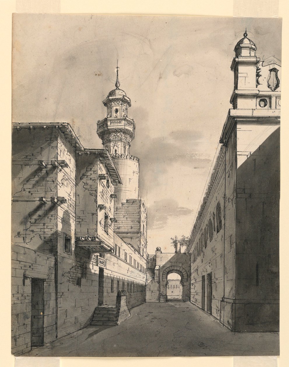 Décor de scène, rue orientale - Romolo Achille Liverani