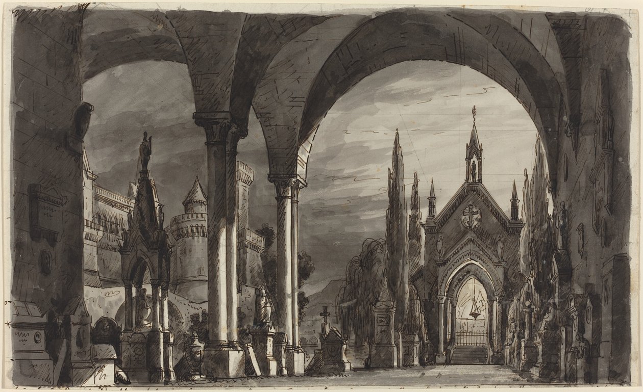 Cimetière des Ravenswoods, de "Lucia di Lammermoor" - Romolo Liverani