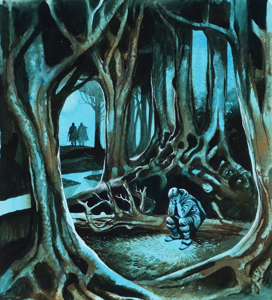 Conte de fées (gouache sur papier) - Ron Embleton
