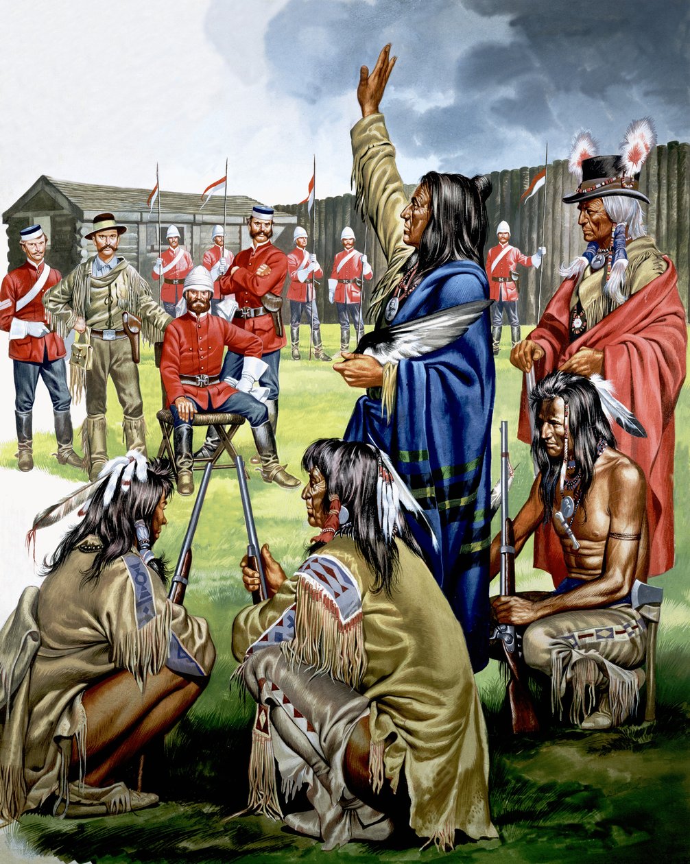 Indiens et soldats américains - Ron Embleton