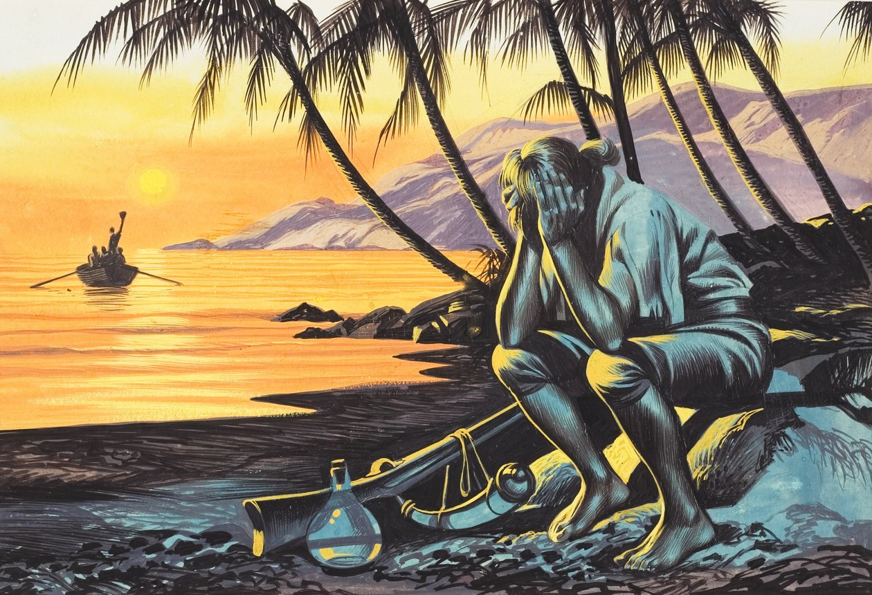 Homme marron (gouache sur papier) - Ron Embleton