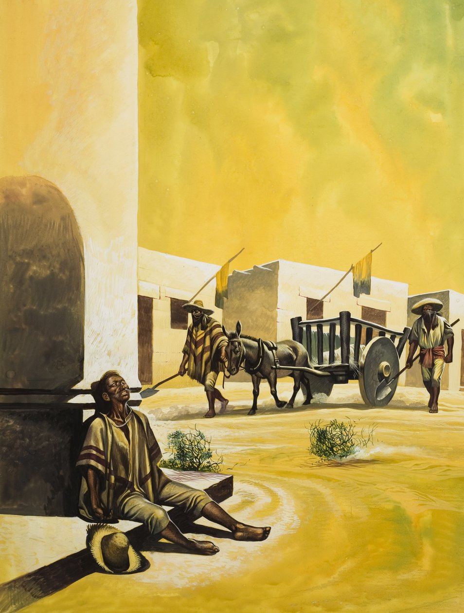 Le Mexique sous Santa Anna (1794-1876) (gouache sur papier) - Ron Embleton