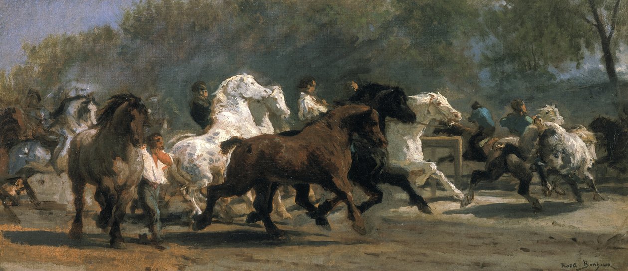 Étude pour le Marché aux Chevaux, 1852-54 - Rosa Bonheur
