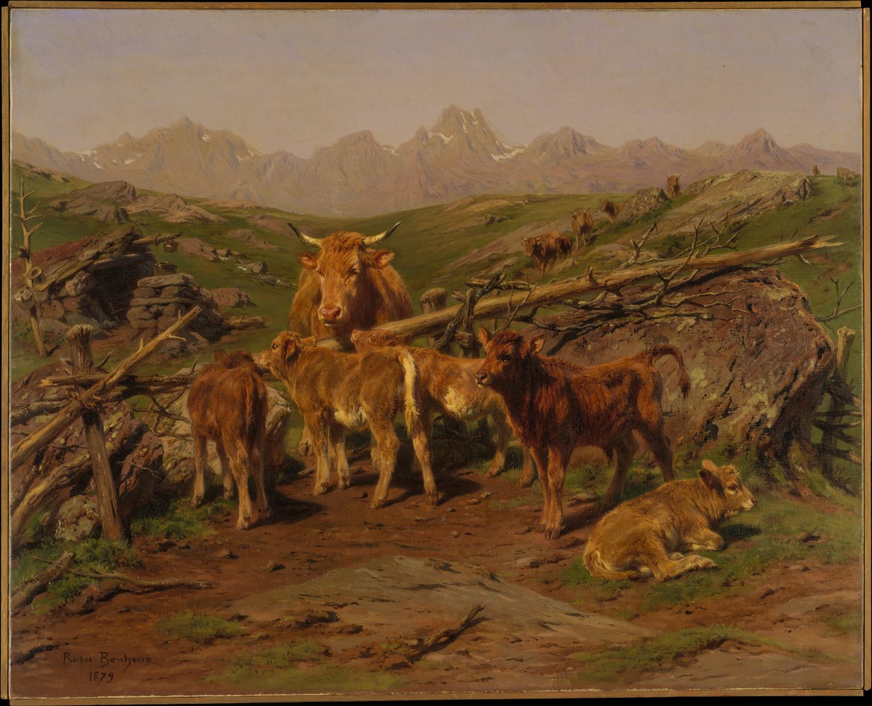 Le sevrage des veaux - Rosa Bonheur