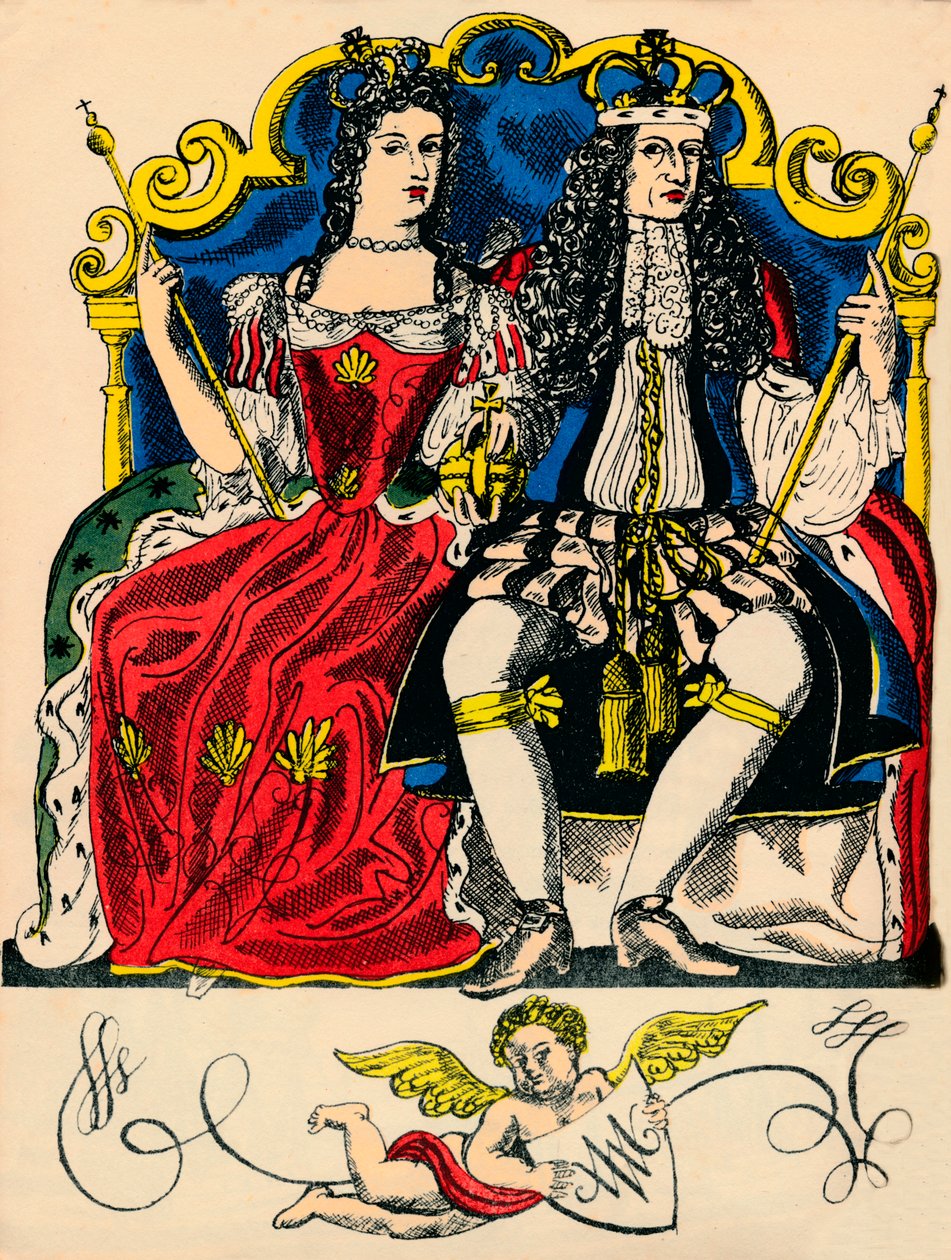 Guillaume III et Marie II, roi et reine de Grande-Bretagne et d