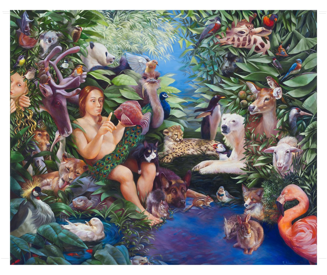 Adam nommant les animaux et l