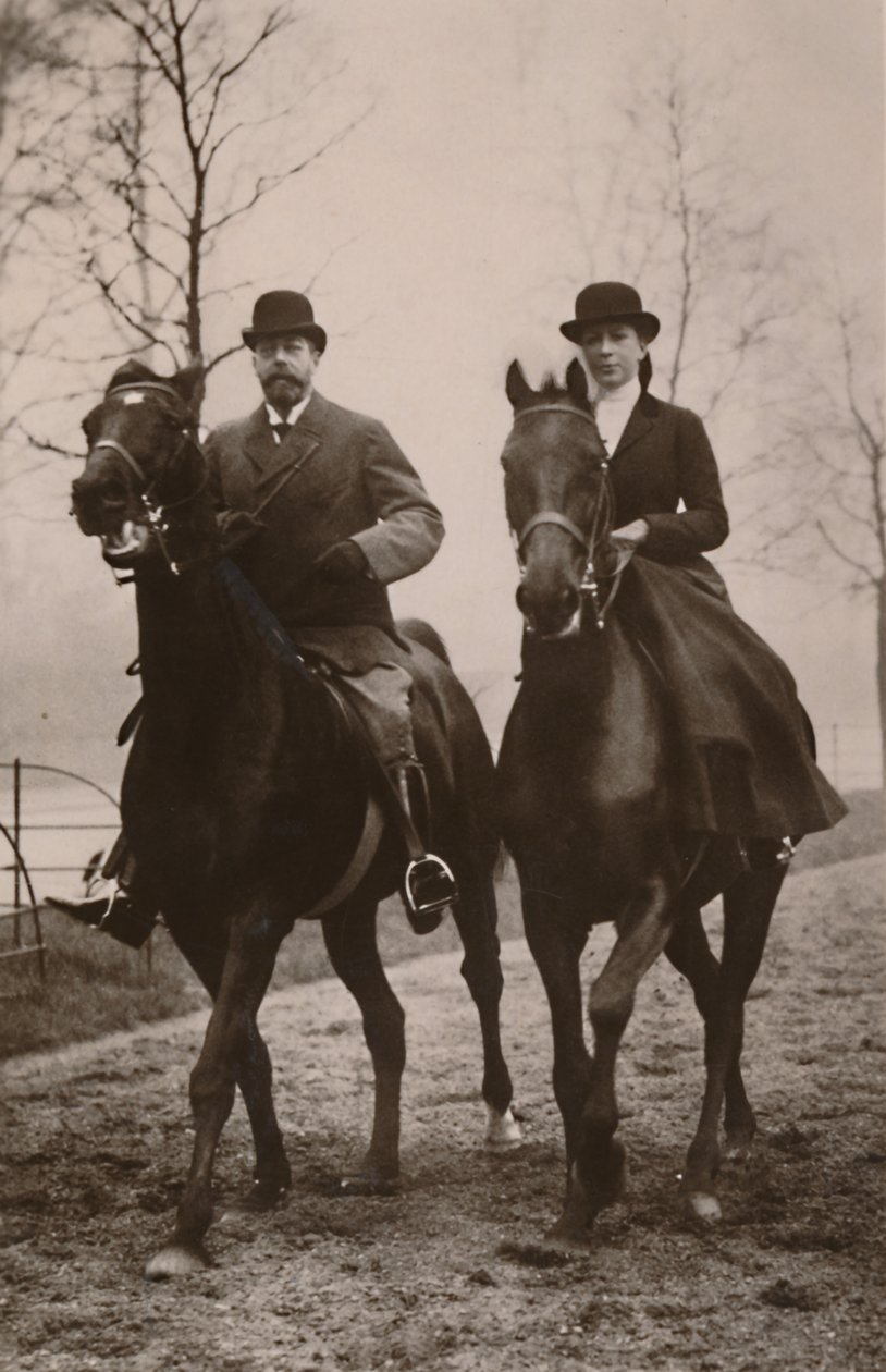 Sa Majesté le Roi George V et la Princesse Mary, 1914 - Rotary Photo