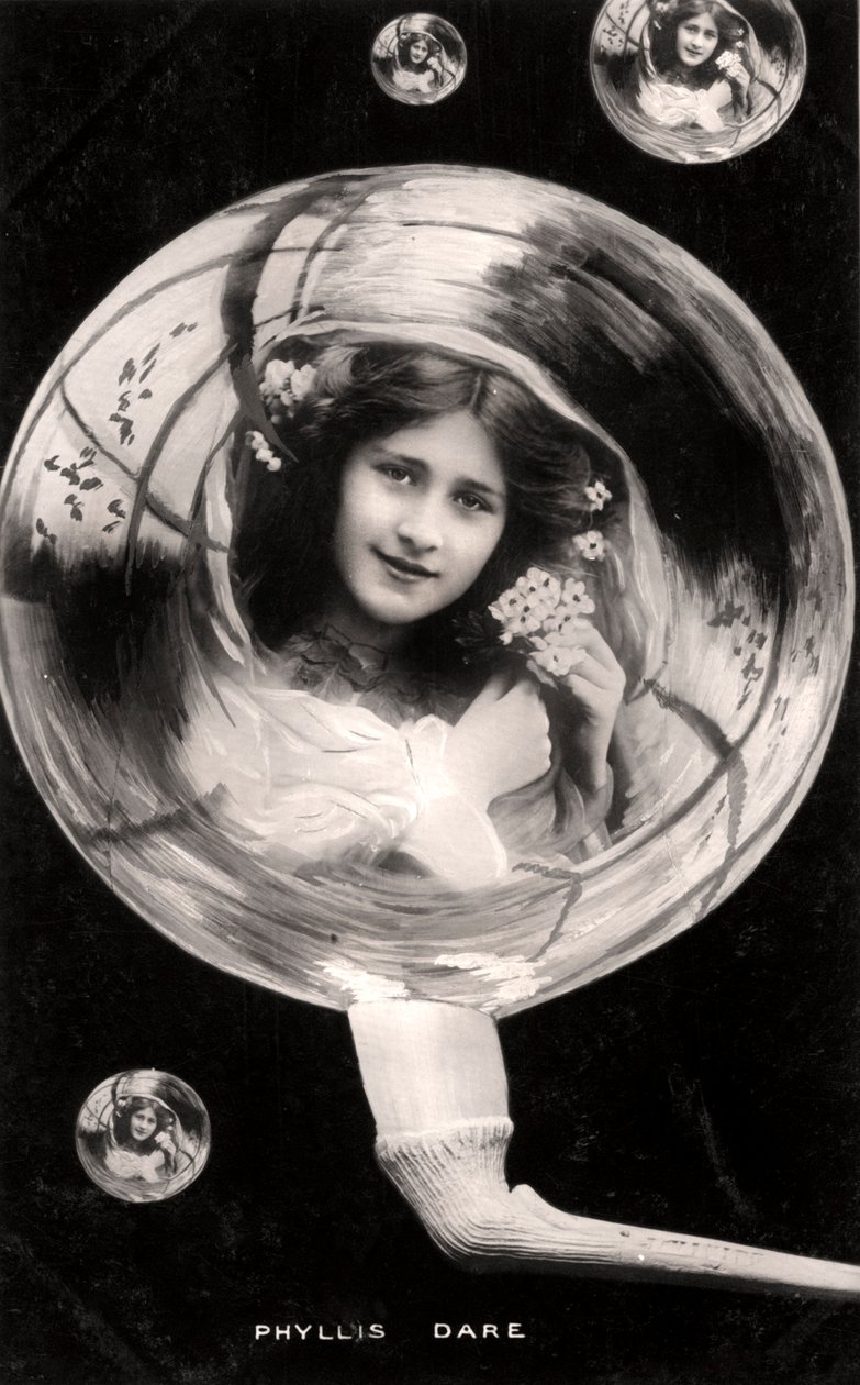 Phyllis Dare 1890-1975, actrice anglaise, 1907 - Rotary Photo