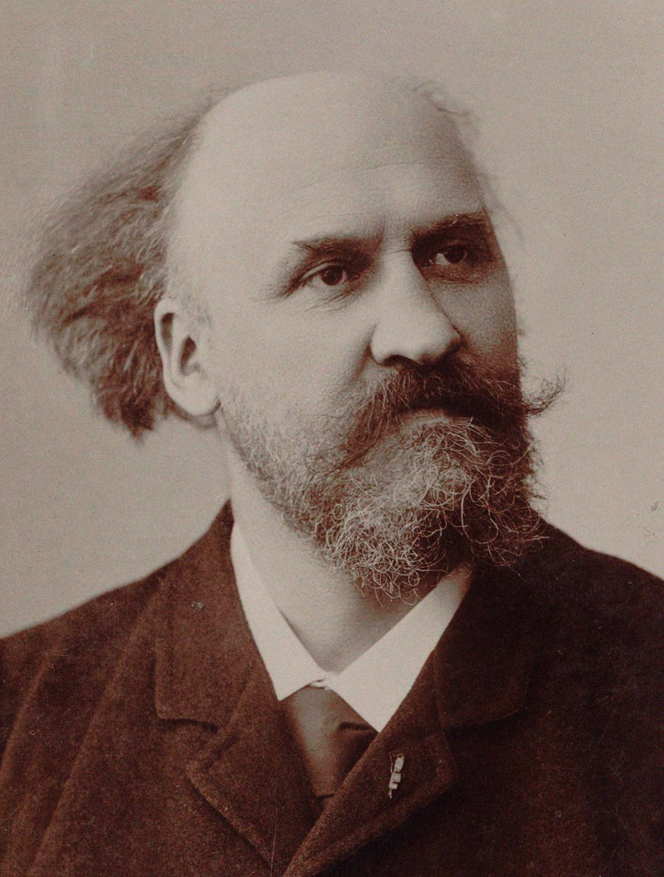 Portrait du compositeur Charles Lenepveu 1840-1910, 1891 - Rouen . Photo studio J. Fontaine