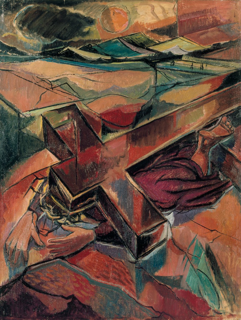 Christ tombant sous le poids de la croix - Roy de Maistre