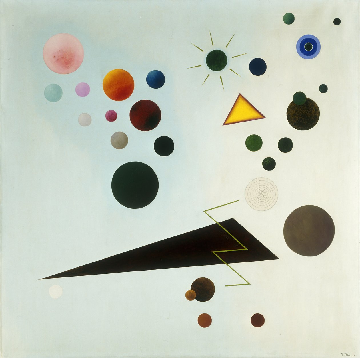 Ronds et triangles - Rudolf Bauer