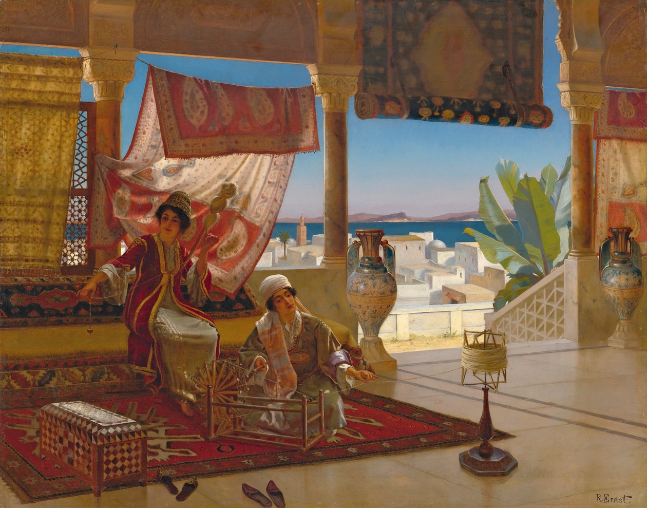 Les Fileuses de laine - Rudolphe Ernst