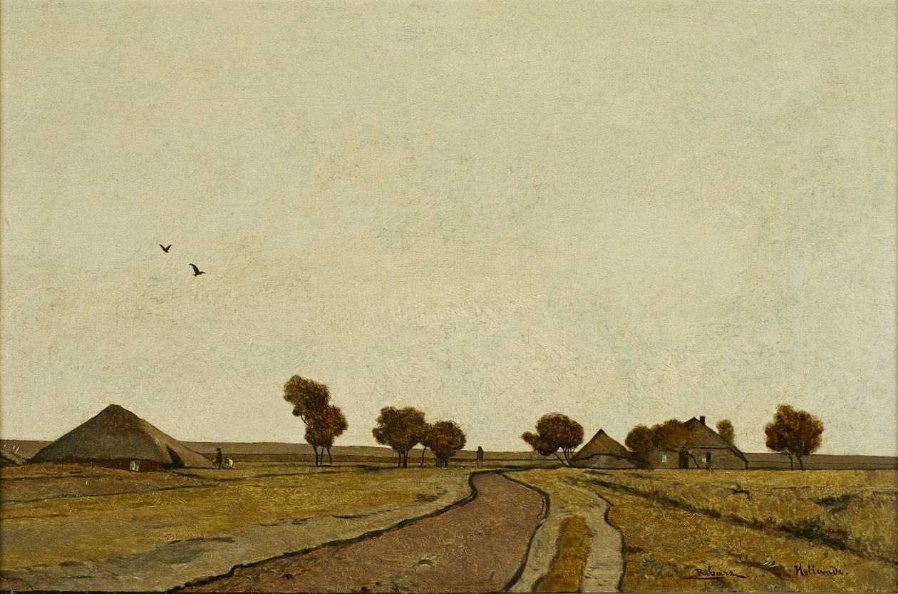 Paysage hollandais avec fermes - Rudolf Ribarz