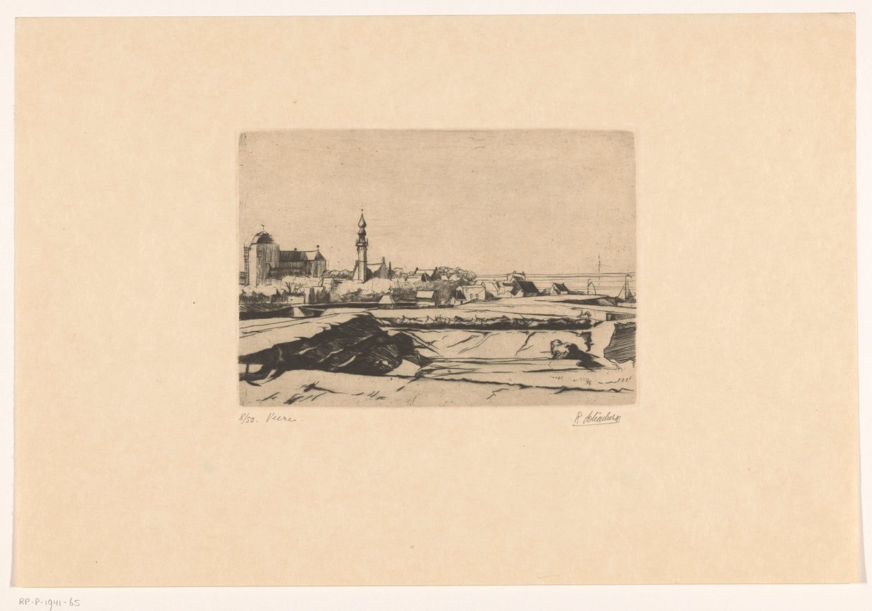 Veere - Rudolf Schönberg (signed by artist)